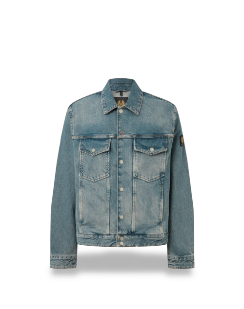 Belstaff Piston Trucker Jacket Man, stonewash