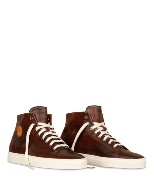 Benci Brothers Scrambler Sneakers Man, dark brown