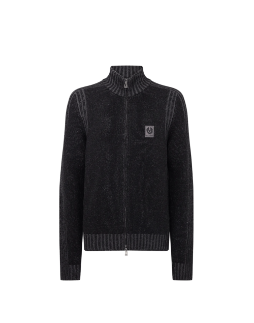 Belstaff Seasonal Watch Zip Jumper Man, black/ tornado grey