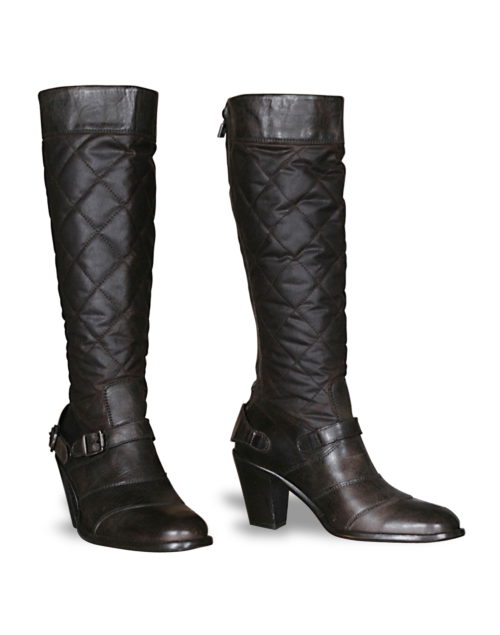 Belstaff Stiefel Trialmaster High Heel Wax für Damen, classic brown