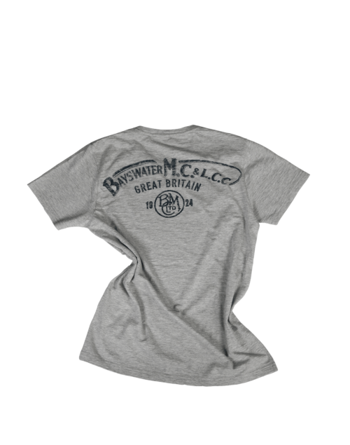 Belstaff T-Shirt Beckham Buckler für Herren, mid grey melange (back)