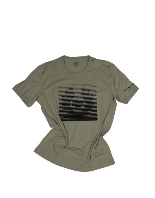 Belstaff Get In Line Graphic T-Shirt Man, laurel green