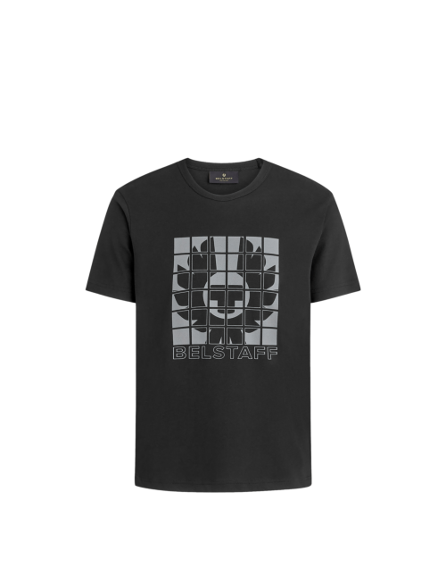 Belstaff Grid T-Shirt Man, black