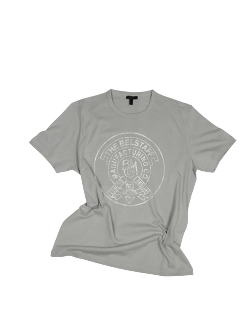 Belstaff T-Shirt Heritage Circle Graphic für Herren, iceberg