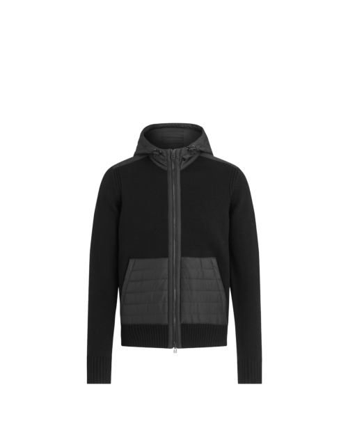 Belstaff Kenner Hooded Cardigan Man, black
