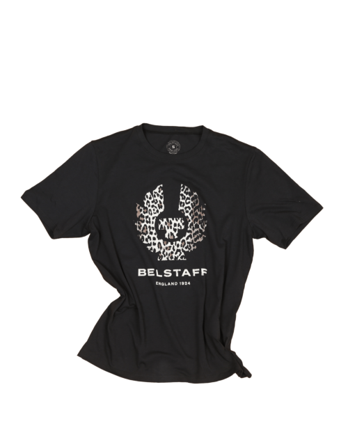 Belstaff Leopard Print T-Shirt Lady, black