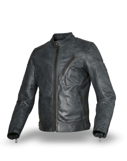 Belstaff Lederjacke Maxford für Herren, petrol (front)