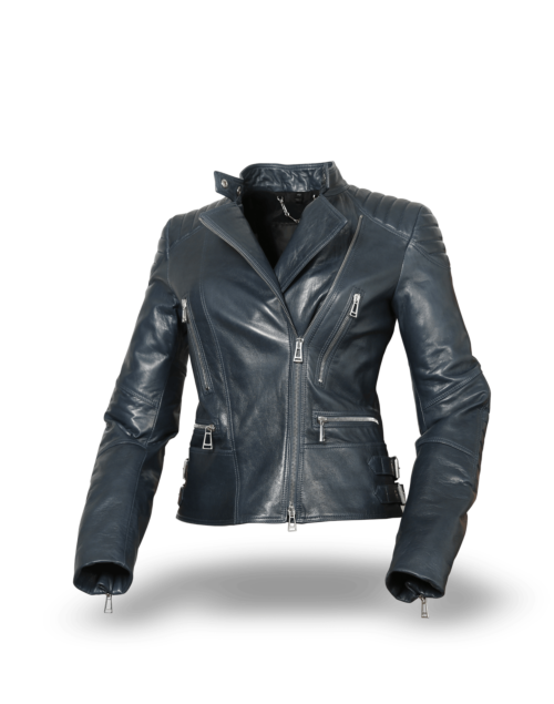 Belstaff Lederjacke Sidney für Damen, spruce teal (front)