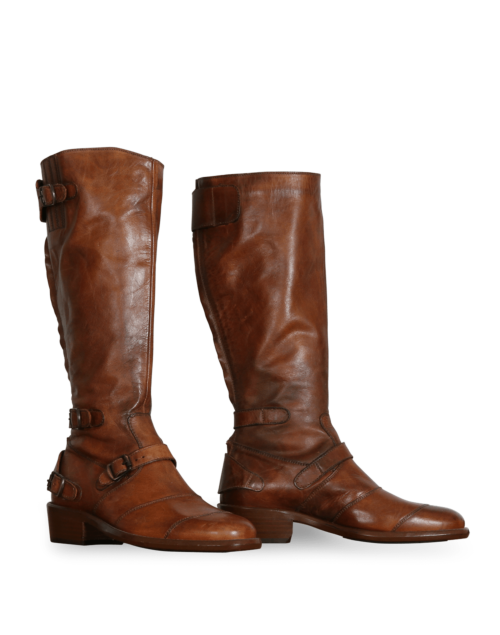Belstaff Stiefel Trialmaster 55 für Damen, burnt brown