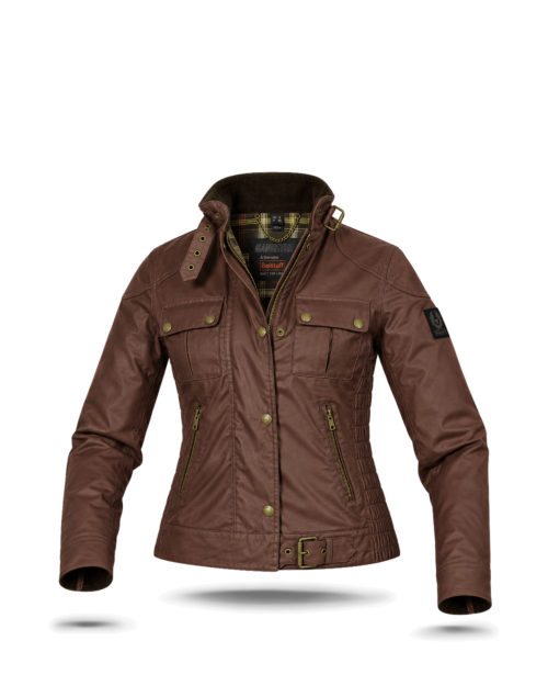 Belstaff Gangster Wax Jacket Lady, oxblood