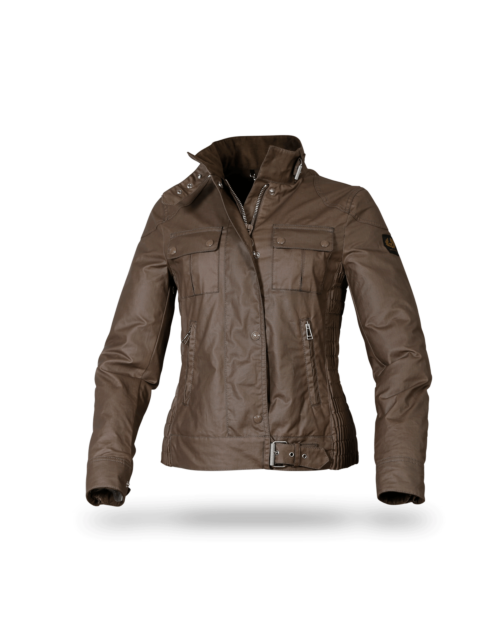 Belstaff Gangster Wax Jacket Lady, dark pumice