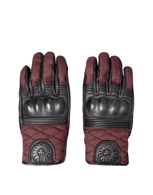 Belstaff Hampstead Motorcycle Gloves, black/red