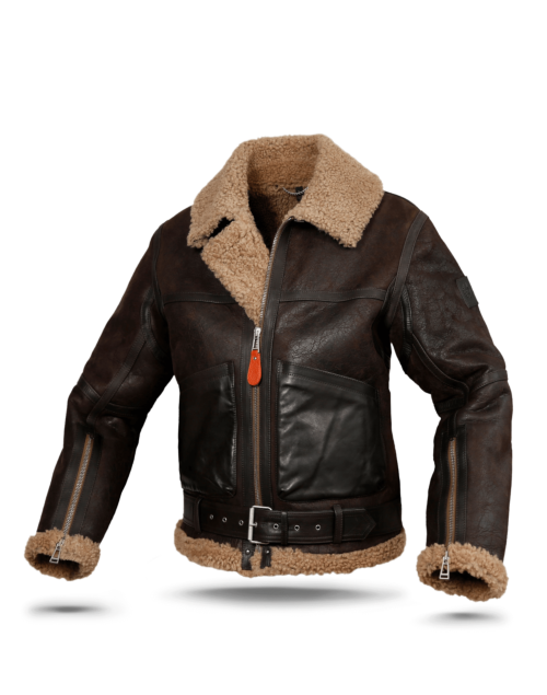 Belstaff NC Costal Commander Jacket Man, dark brown/ sand
