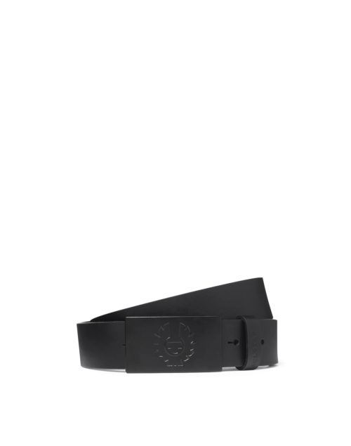 Belstaff Phoenix Buckle Belt, black/black