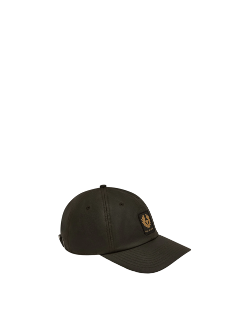Belstaff waxed Phoenix Patch Cap, faded olive