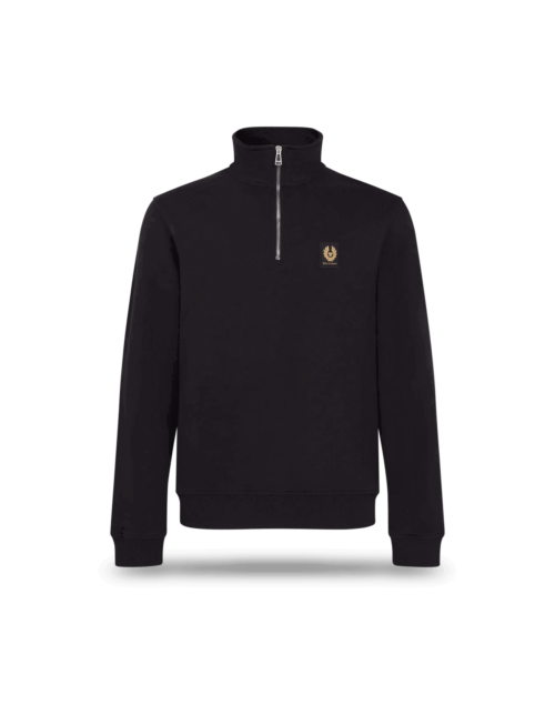 Belstaff Quarter Zip Sweatshirt Man, black
