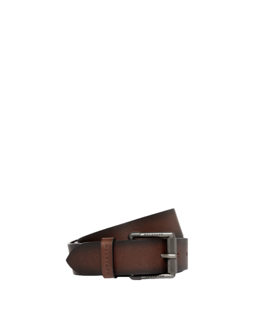 Belstaff Roller Buckle Belt, aged brown