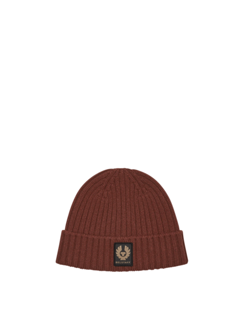 Belstaff Watch Beanie Hat, deep copper