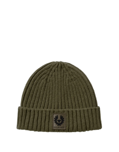 Belstaff Watch Beanie Hat, khaki green