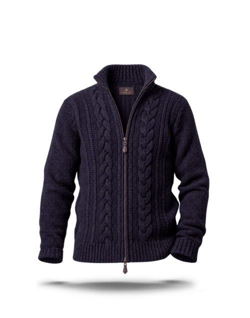 Habsburg Davide Cardigan Man, dark ink