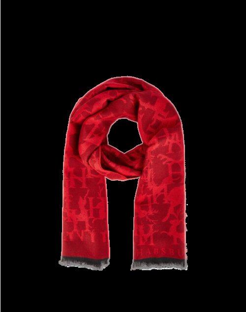 Habsburg Hirsch Scarf, red