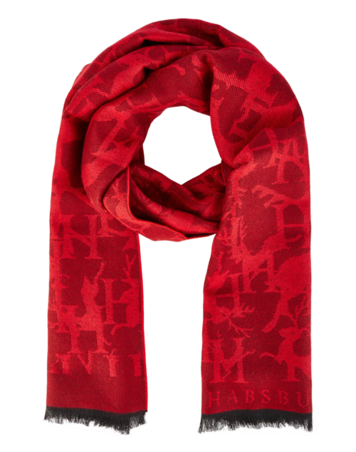 Habsburg Hirsch Scarf, red