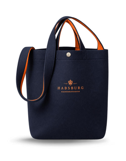 Habsburg Loden Bag, deep blue