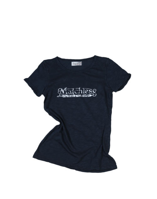 Matchless T-Shirt Brand Patch für Damen, black