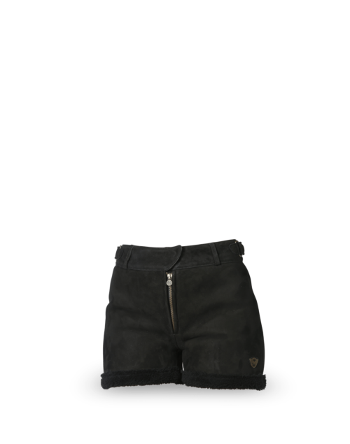 Matchless Shorts Kate Shearling für Damen, black (front)