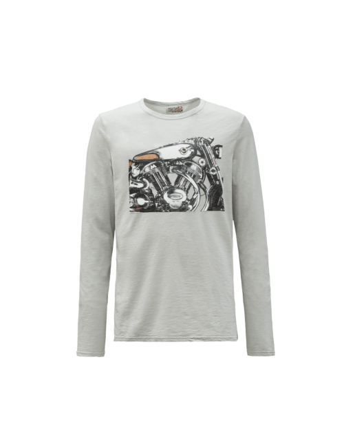 Matchless Model X 3D L/S T-Shirt, light grey
