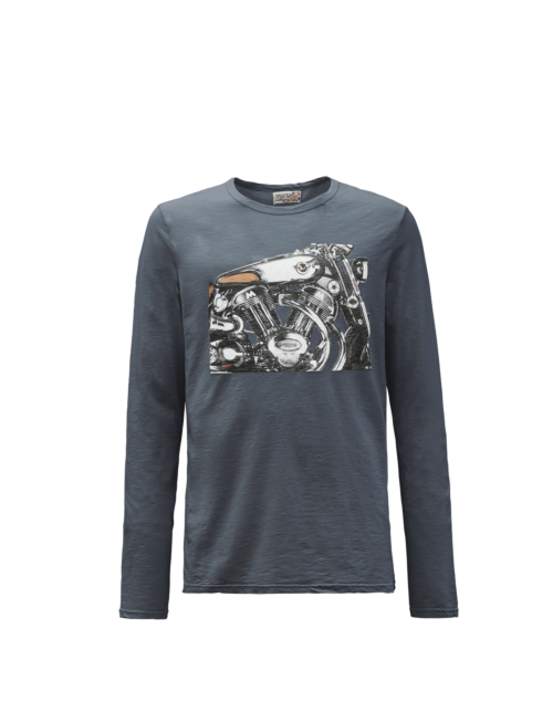 Matchless Model X 3D L/S T-Shirt, lead grey