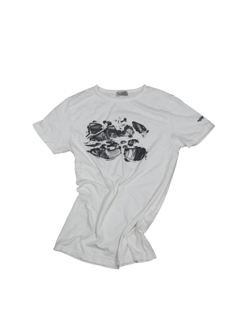 Matchless T-Shirt Moto für Herren, white