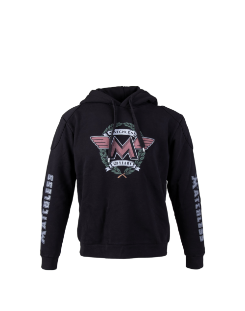 Matchless Plumstead Hood 120 Years Sweatshirt Man, black