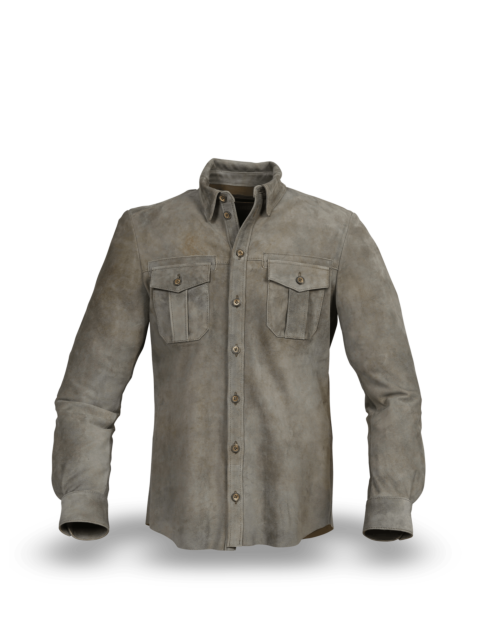 Meindl Little Rock Shirt Man, grey stone