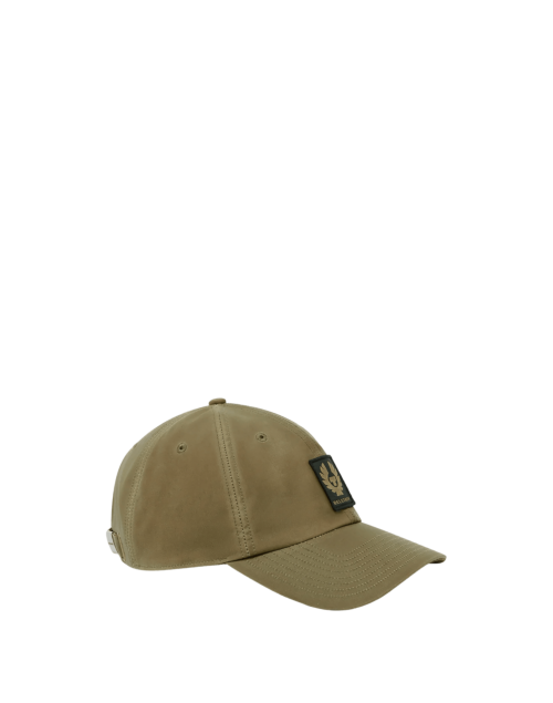 Belstaff Phoenix Wax Patch Cap, dark dune