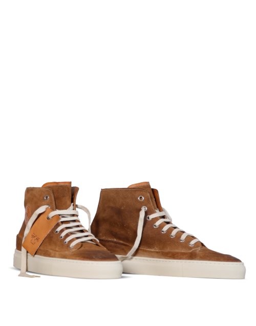 Benci Brothers Scrambler Sneakers Man, tabac