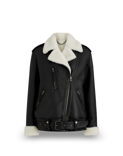 Belstaff Fera Shearling Jacket Lady, black/natural