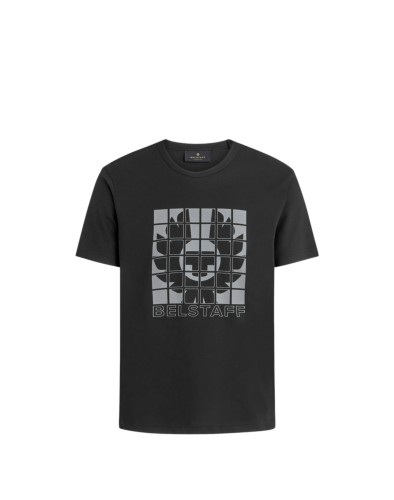 Belstaff Grid T-Shirt Man, black
