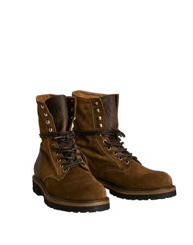 Belstaff Marshall Lace Up Boot Man, tobacco