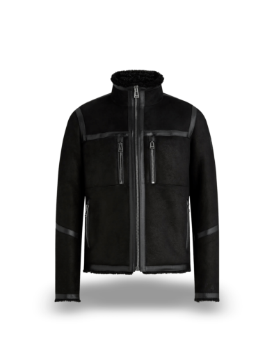 Belstaff Tundra Shearling Jacket Man, black/black