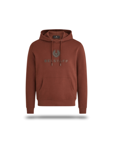 Belstaff Signature Hoodie Man, deep copper