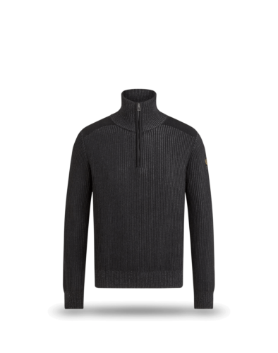 Belstaff Stanley Quartier Zip Jumper Man, black/charcoal