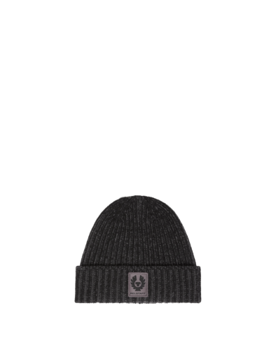 Belstaff Plated Watch Hat, black/ tornado grey