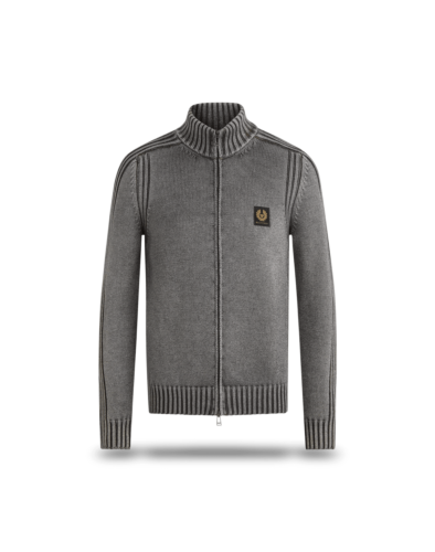 Belstaff Watch Zip Cardigan Man, forge grey
