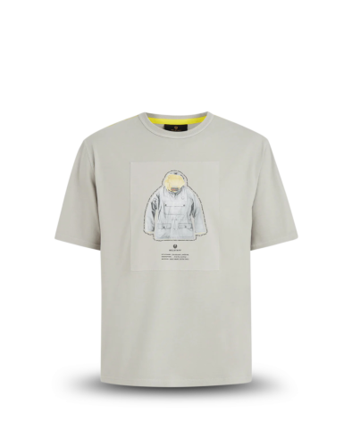 Belstaff Dalesman Graphic T Shirt Man, cloud grey