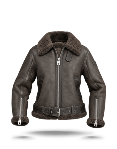 Belstaff Erskine Women`s Aviator Jacket, tornado grey
