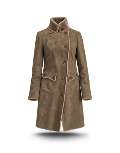 Habsburg Waldenfels Shearling Coat Lady, olive