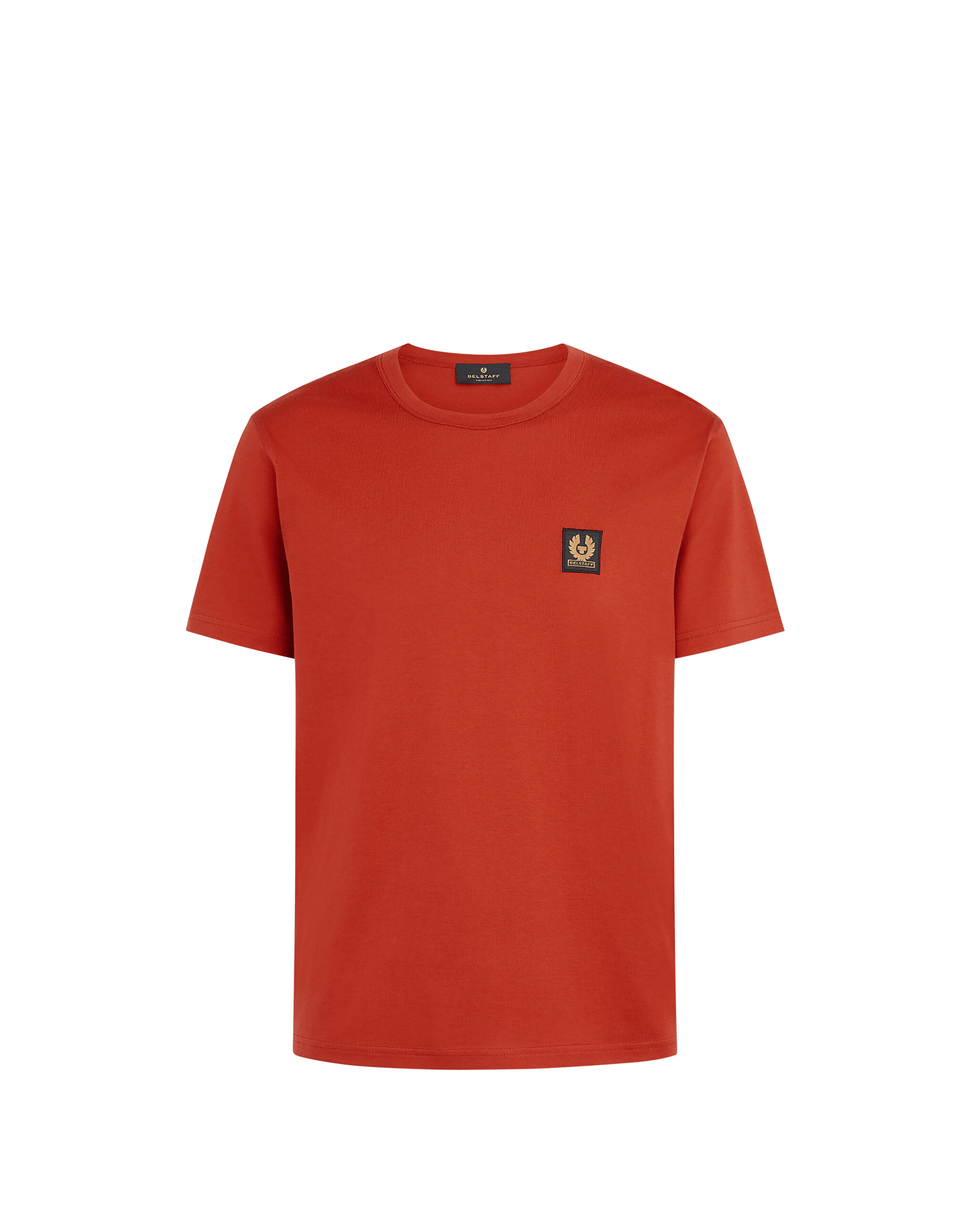 Belstaff Mens Cotton SS T Shirt in Red Ochre Gotlands Fashion