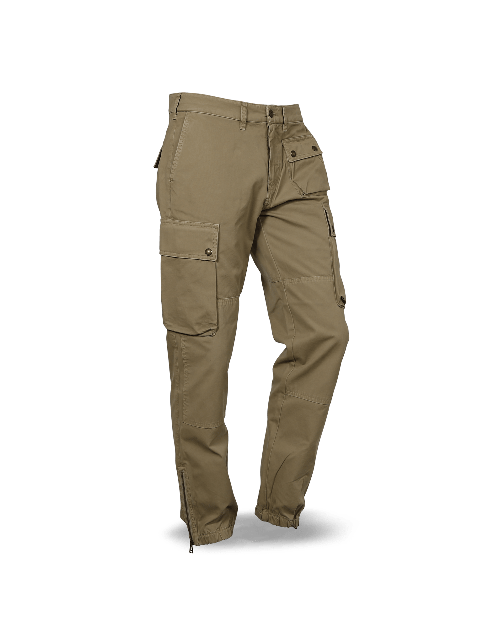 Utility Cargo Trousers in Khaki – MAUVAIS