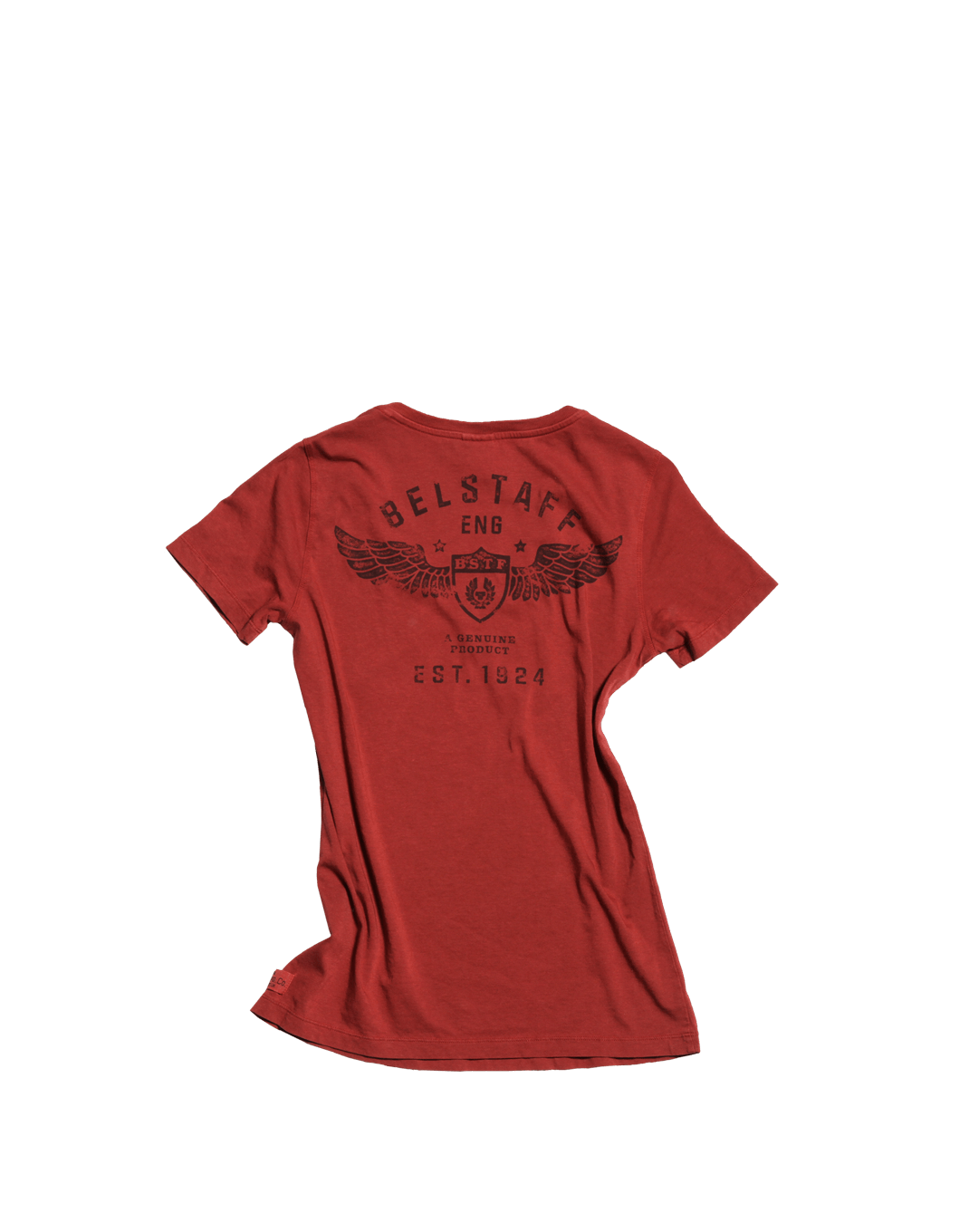 belstaff red t shirt